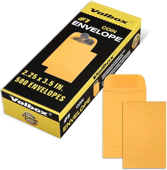 ValBox Coin Envelopes Small Parts Envelope by ValBox
