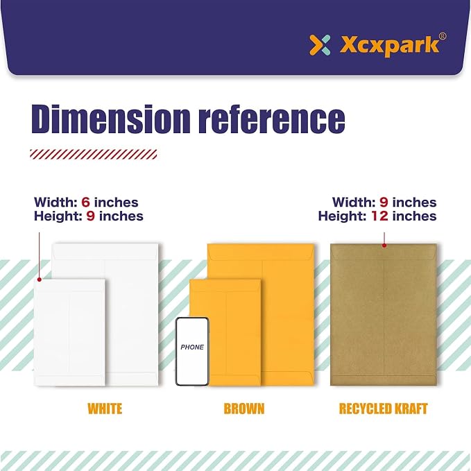 Xxcxpark 120 PCS 6x9 inches Security Catalog Envelopes Printable Self Seal - Image 3