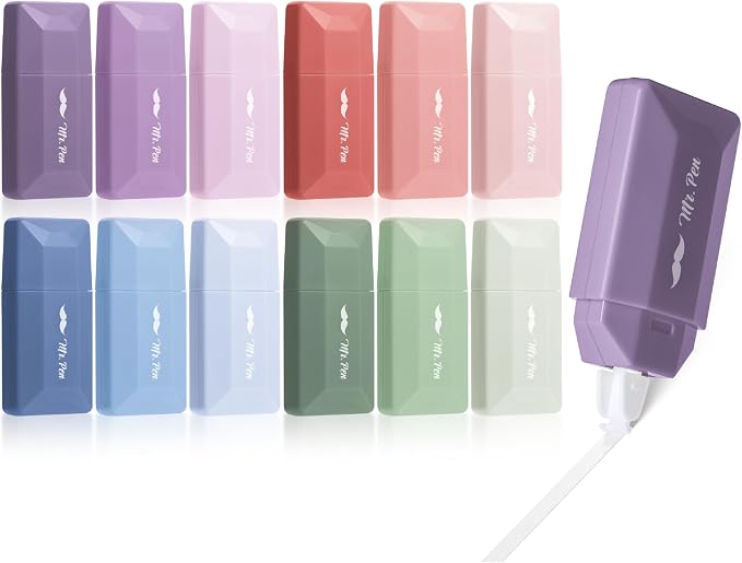 Mr. Pen- Correction Tape Bulk, 0.2" x 236", Pastel Colors | Cute Correction by MrPen