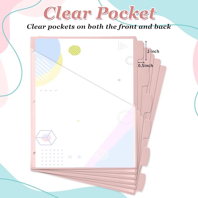 Epakh 24 Pcs Binder Dividers for 3 Rings Binders Index Dividers - Image 3