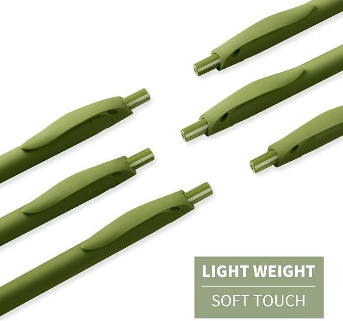 deegtran Pens Bulk, 50 Pack No Bleed Sage Green Click Pen, Wholesale - Image 4