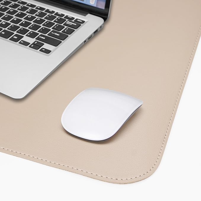 AFIING Cork Desk Mat 55" x 17", Dual-Sided Natural Cork & PU Leather Desk Pad - Image 5