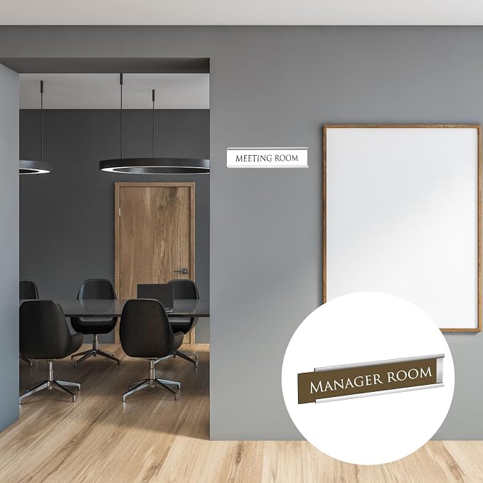 36 Pack Leifide Name Plates for Doors, 2 x 8 Inches Aluminum Office Name Plate - Image 7