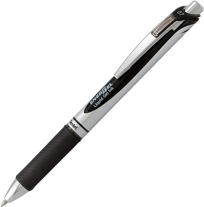 Pentel Energel 0.7 mm RTX Retractable Black Ink Pens - Image 2