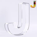 Ledido 10’’ Acrylic Letter Charcuterie Board Box, Reusable Fillable Serving Tray by Ledido