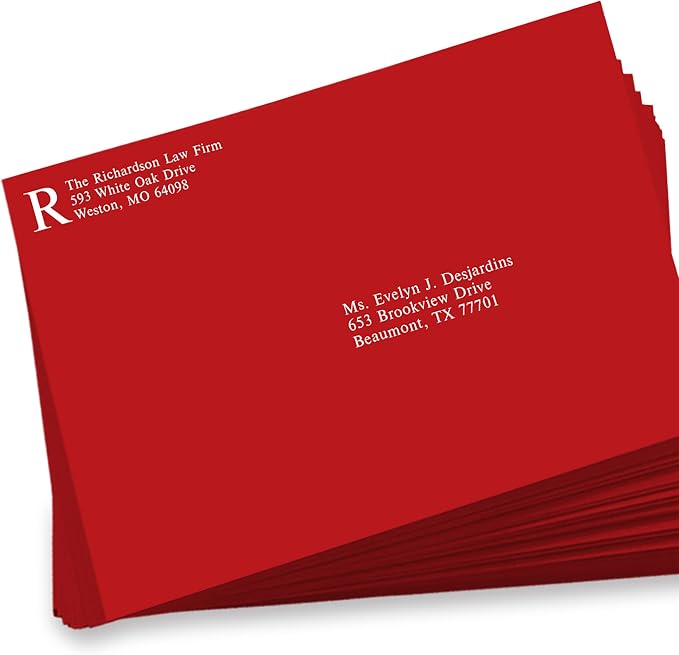 LUXPaper 9 x 12 Open End Envelopes | Peel & Press | Ruby Red | 80lb. Text | 250 - Image 5