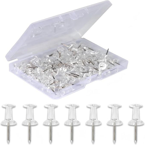 120-Pack Push Pins for Bulletin Board, Thumb Tacks by YEVEETTE
