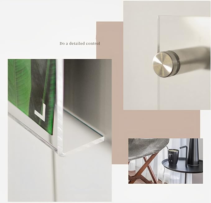 4-Pack 17" Acrylic Magazine Holder Vinyl Records Holder, Wall Display Floating - Image 4