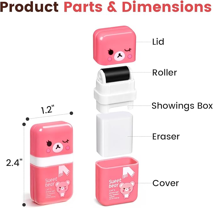 Sooez 12 Pack Pencil Erasers, Cute Erasers Pencil Eraser - Image 2