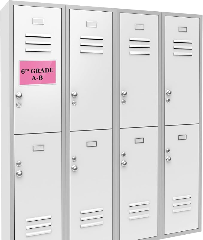 Ctosree 400 Pcs Magnetic Label Holder 5.5 x 3.5 Inches Pallet Rack Sign Holder - Image 6