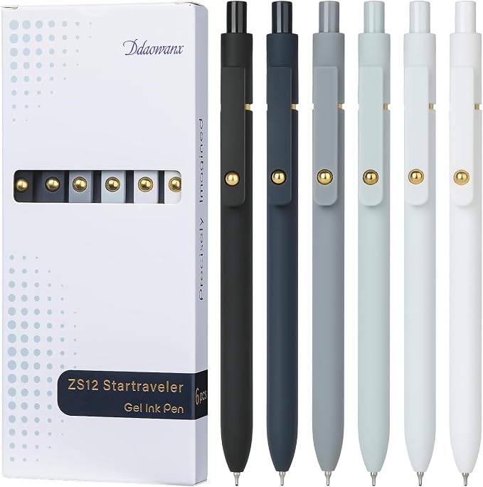 Ddaowanx Gel Pens, 0.7mm Quick Dry Black Ink, Fine Point Smooth Writing Pens by Ddaowanx