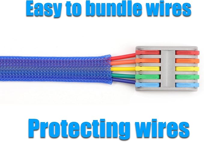 25ft PET Expandable Braided Cable Sleeve 1.2 inch Pet Braided Cable Sleeve - Image 6