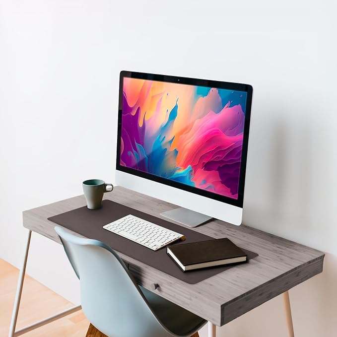 Vine Creations Leather Desk Mat Large 36" x 20", Desk Protector Mat, PU Leather - Image 4