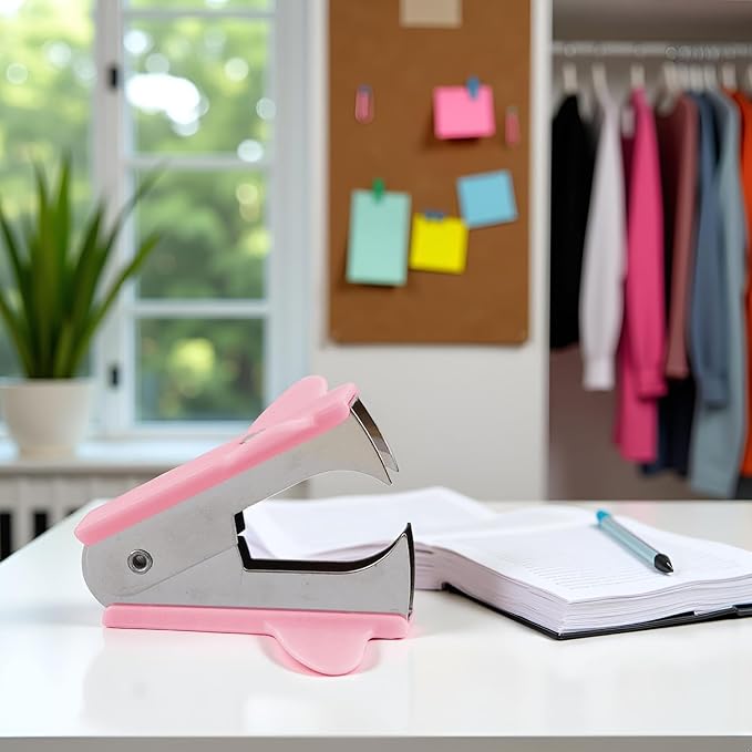 Pink Stapler Removal Tool, Staple Puller, Modern Plastic Stapler Remover - Image 9