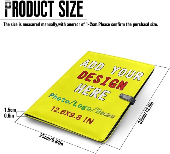 Professional Padfolio with Clipboard, Business Resume Portfolio Folder - Image 4