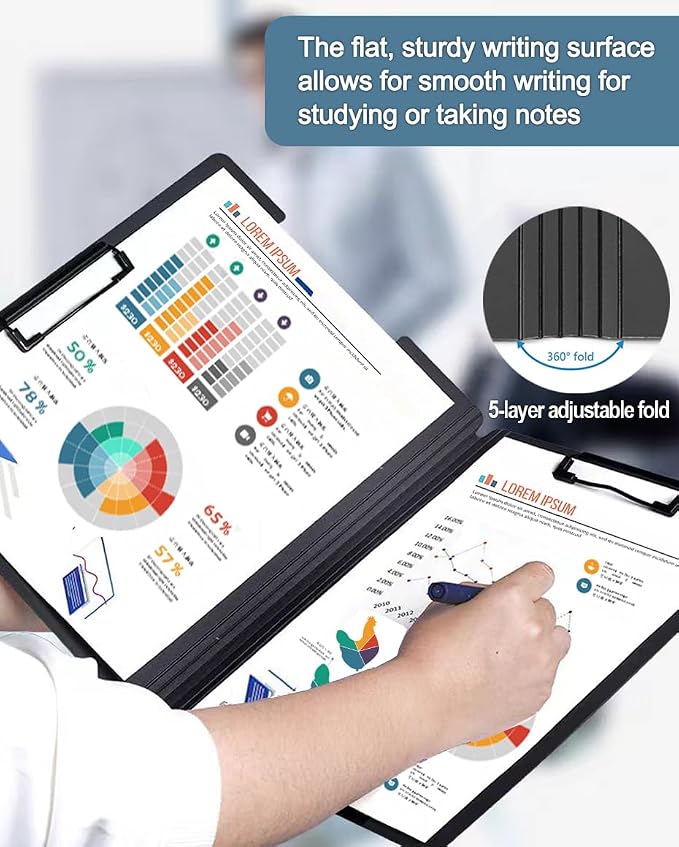 Clipboard Folder, A4 Foldable Clipboards, Office Clipboard Folder - Image 6