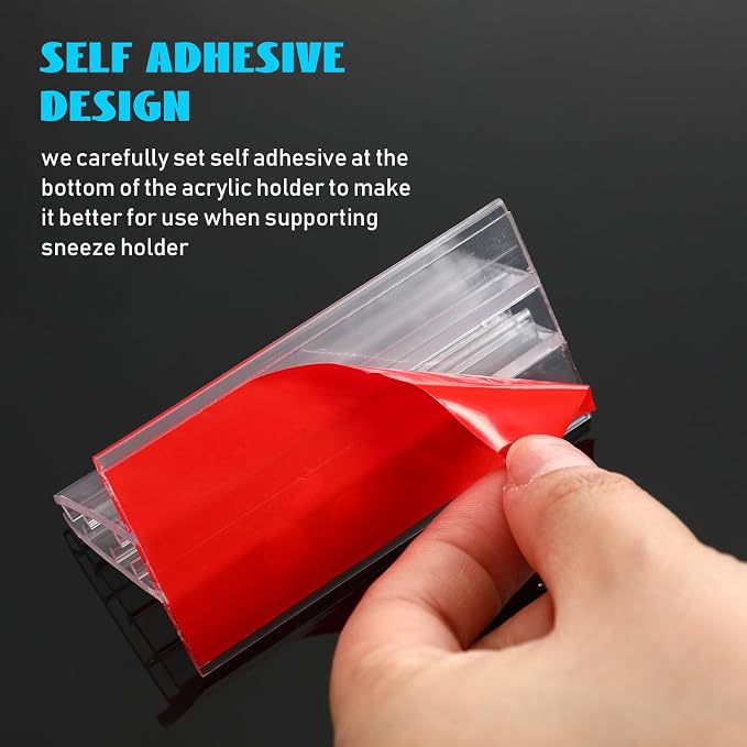 Fulmoon 100 Pcs Sign Holder, Adhesive Base Sign Holders Multiple Uses - Image 5
