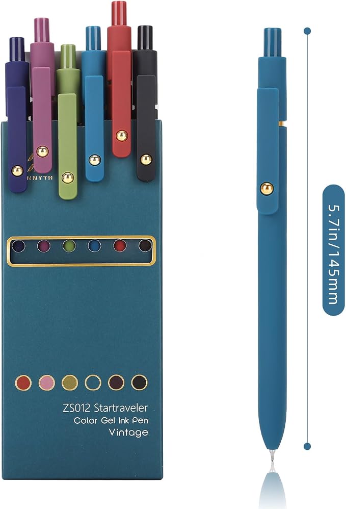 Ddaowanx Colorful Gel Pens, 0.5mm Fine Point Retractable, Cute Pens - Image 3