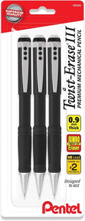 Pentel Mechanical Pencil 0.9 mm Twist Erase III, Twist Up Eraser, Pre-Loaded by PentelofAmerica