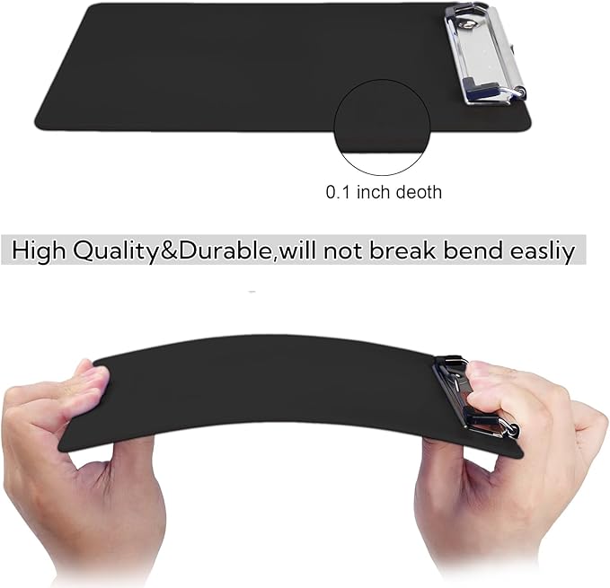 Clipboard with Pen Holder, Nursing Clipboard A4 Standard Letter Size, Plastic - Image 4