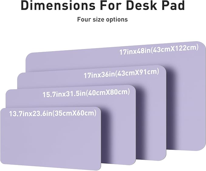Aothia Leather Desk Pad Protector, Mouse Pad, Office Desk Mat, Non-Slip PU - Image 7
