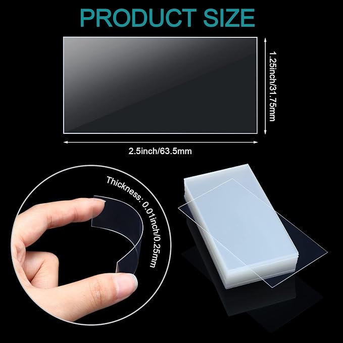 Leinuosen 3000 Pcs Clear Plastic Tags Bulk Shelf Price Tag Label Holders - Image 2