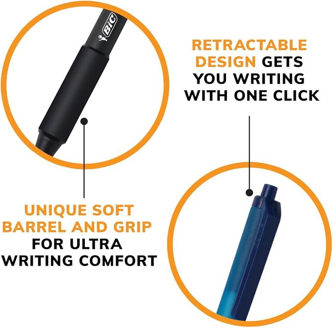 BIC Soft Feel Retractable Ballpoint Pen - Image 4