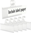 Wire Shelf Label Holder, ELEMGULY 35PCS Plastic Basket Label Holders by ELEMGULY