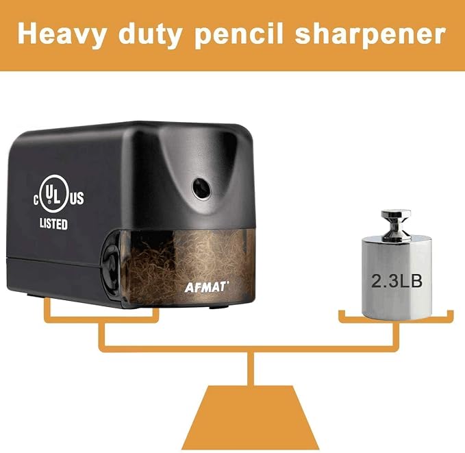 AFMAT 8 Pack Electric Pencil Sharpeners, Heavy Duty Pencil Sharpener - Image 4