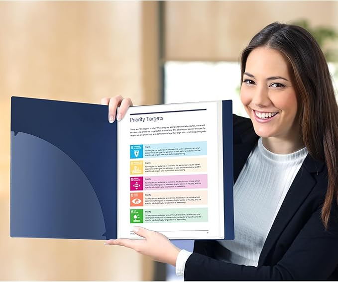 Dunwell Presentation Binder 24-Pocket, Displays 48 Pages, 8.5x11 Portfolio - Image 9