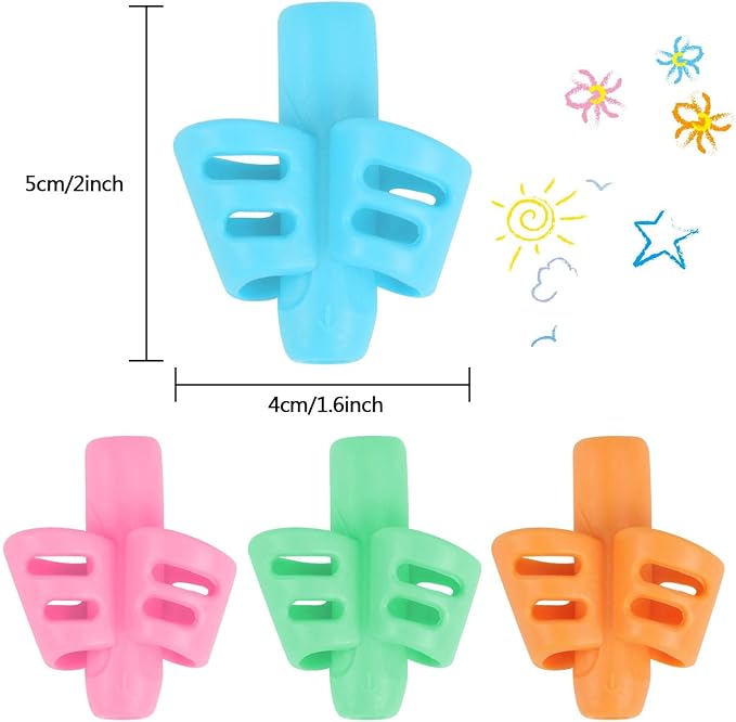 SANNIX 16 Pack Pencil Grippers for Kids Handwriting, Pencil Holder for Kids - Image 2