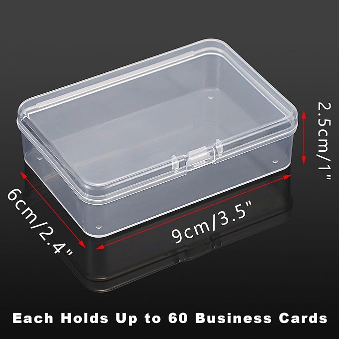 JUXYES 6 Pack Small Plastic Storage Containers Box - Image 3