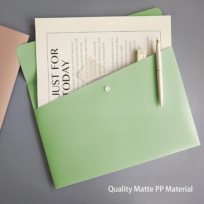 VANRA Poly File Folders Letter Size File Jackets Organizer Plastic Envelope A4 - Image 7