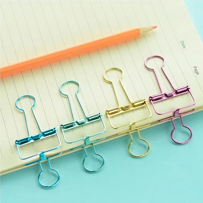 Small Binder Clips, 36 Pack, 3/4 Inch, Standard 19mm, Hollow Out Green - Image 6