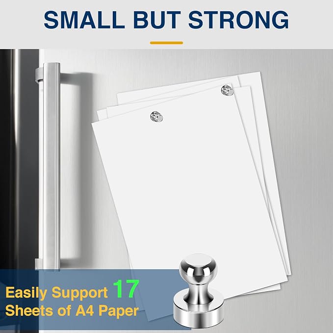 MIKEDE Whiteboard Magnets, Small Neodymium Refrigerator Magnets Office - Image 4
