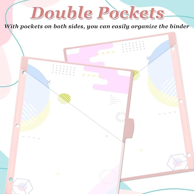 Epakh 6 Pcs Binder Dividers for 3 Rings Binders Index Dividers - Image 4