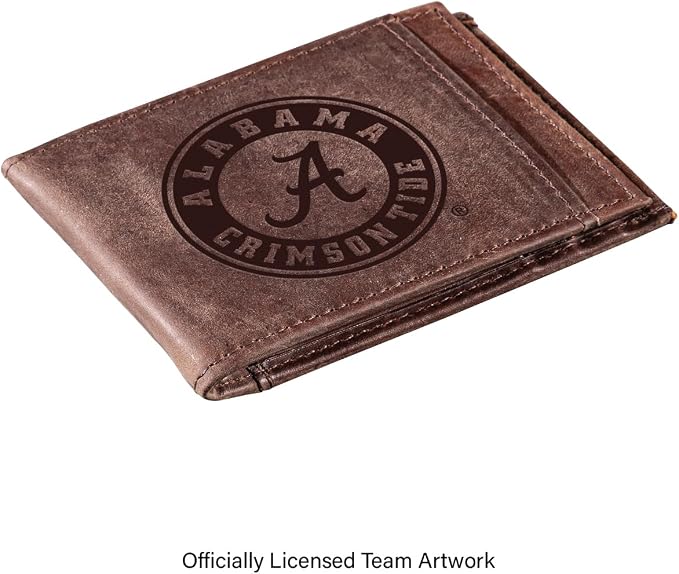 Team Sports America NCAA University of Alabama Front Pocket Slim Wallet - Image 2