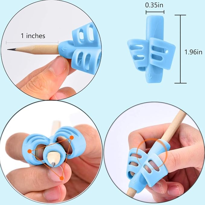 JuneLsy Pencil Grips for Kids Handwriting gripper Pencil Holder Posture - Image 5