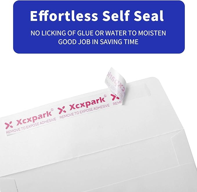 Xxcxpark 250 Qty Printable A9 Invitation Envelopes 5.75 x 8.75 Cards, Self Seal - Image 4