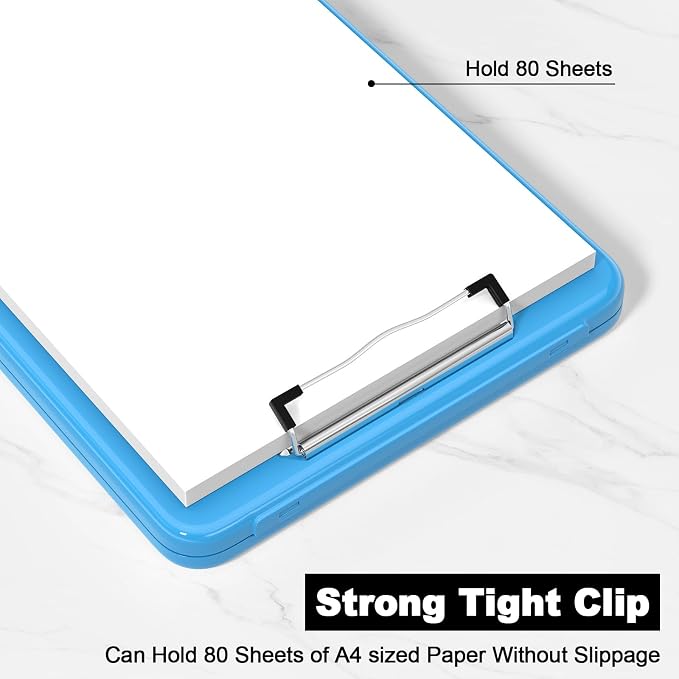 Hongri Clipboard with Storage, 8.5 x 11 Clip Board Foldable, Size 13.4 x 9.4 X - Image 4