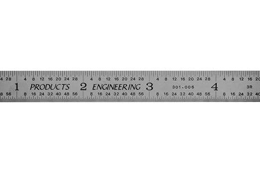 PEC Tools Made in USA Machinist Rule, Markings 1/10" - Image 6