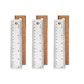 6-Inch Stainless Steel Metal Ruler by ZTEOFO