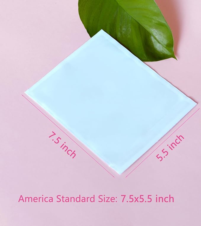 100 PCS 7.5"x 5.5" Clear Self-Adhesive Packing List Envelopes - Image 4