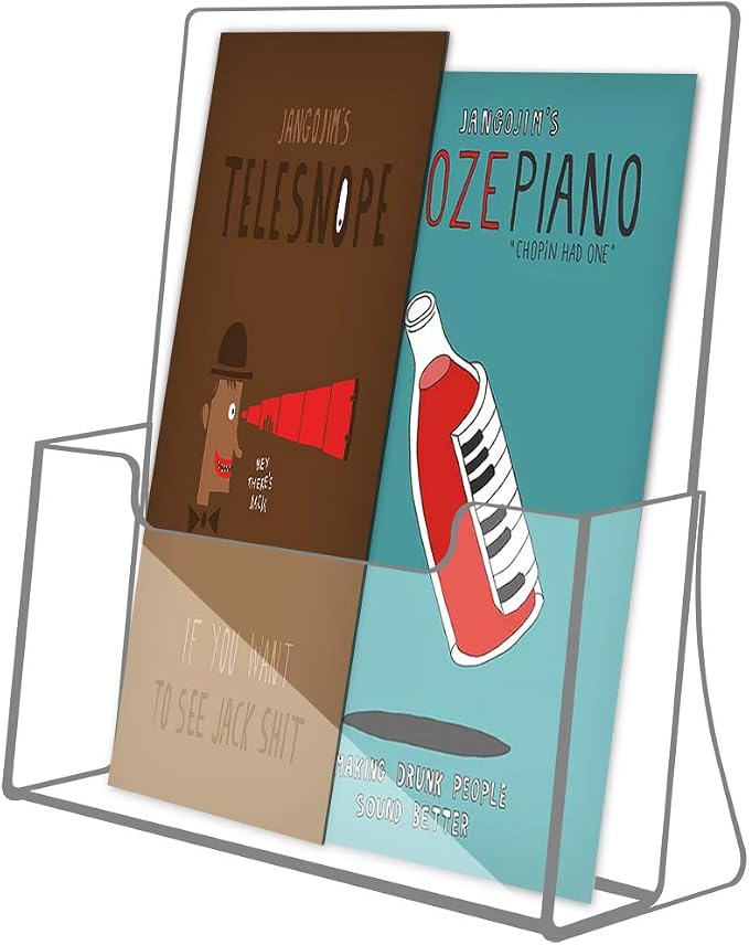 NIUBEE 6 Pack Acrylic Brochure Holder 8.5 x 11 inches, Acrylic Countertop - Image 4