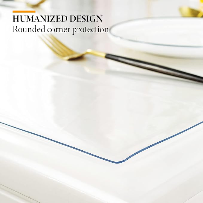 Deep Dream 1.5mm Clear Desk Cover Protector, 42×72 Inch Clear Desk Cover - Image 3