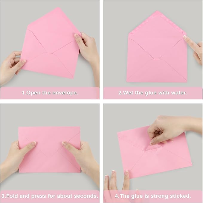 100 Pack A7 Envelopes, 5.24 x 7.24 in Envelopes - Image 6
