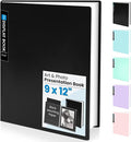 Sooez Binder with Plastic Sleeves 30-Pocket, Displays 60 Pages, 9x12 by Sooez