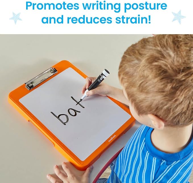 hand2mind Rainbow Writing Slant Boards, Desktop Whiteboard Clipboards, Reusable - Image 3