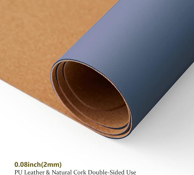 Cork Desk Mat - Small Dual-Sided Desk Pad - Image 3