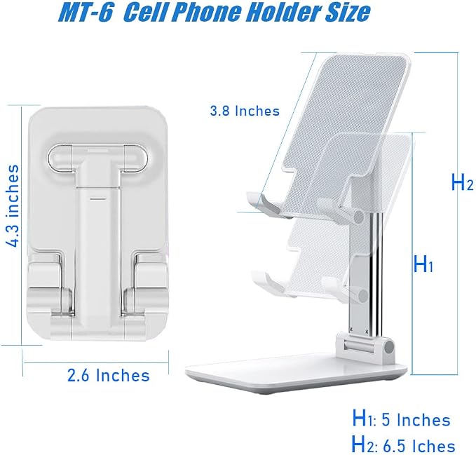 Phone Stand for Desk, Cell Phone Holder Cute Smart Cellphone Stand Foldable - Image 6
